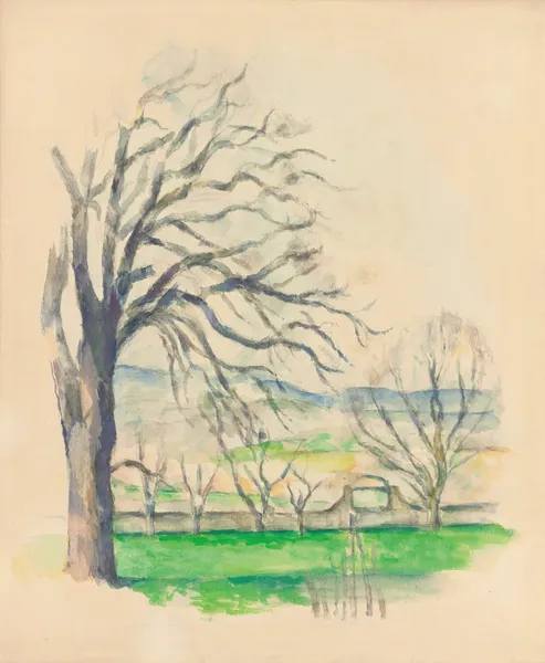 Arbre Dépouillé Au Jas De Bouffan av Paul Cézanne