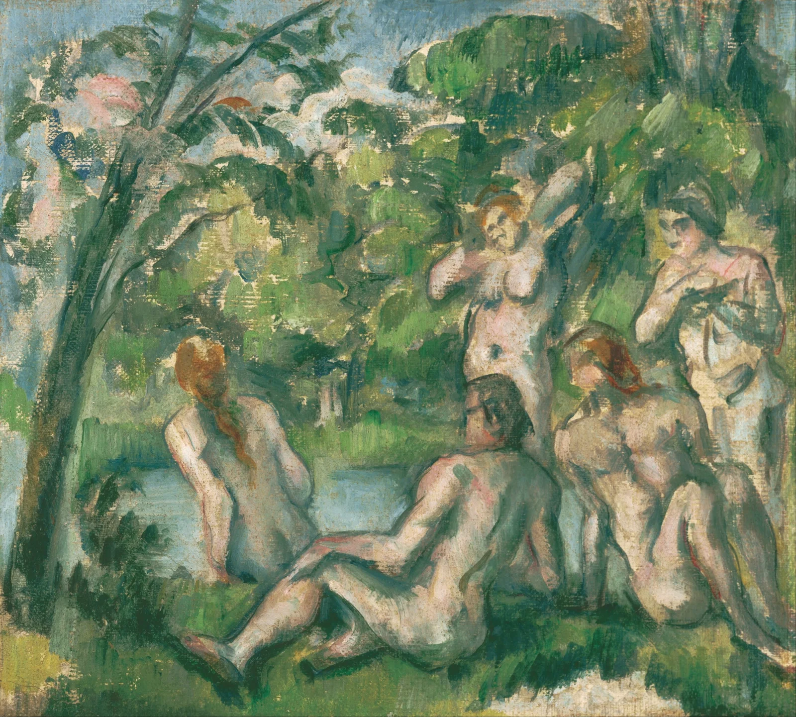 Bathers 2 av Paul Cézanne
