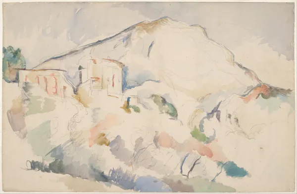 Château Noir and Mont Sainte-Victoire, c. 1890-1895 av Paul Cézanne