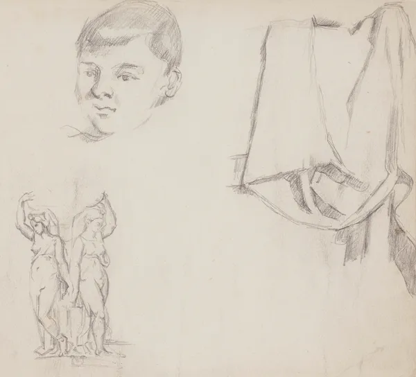 Feuille d’études av Paul Cézanne