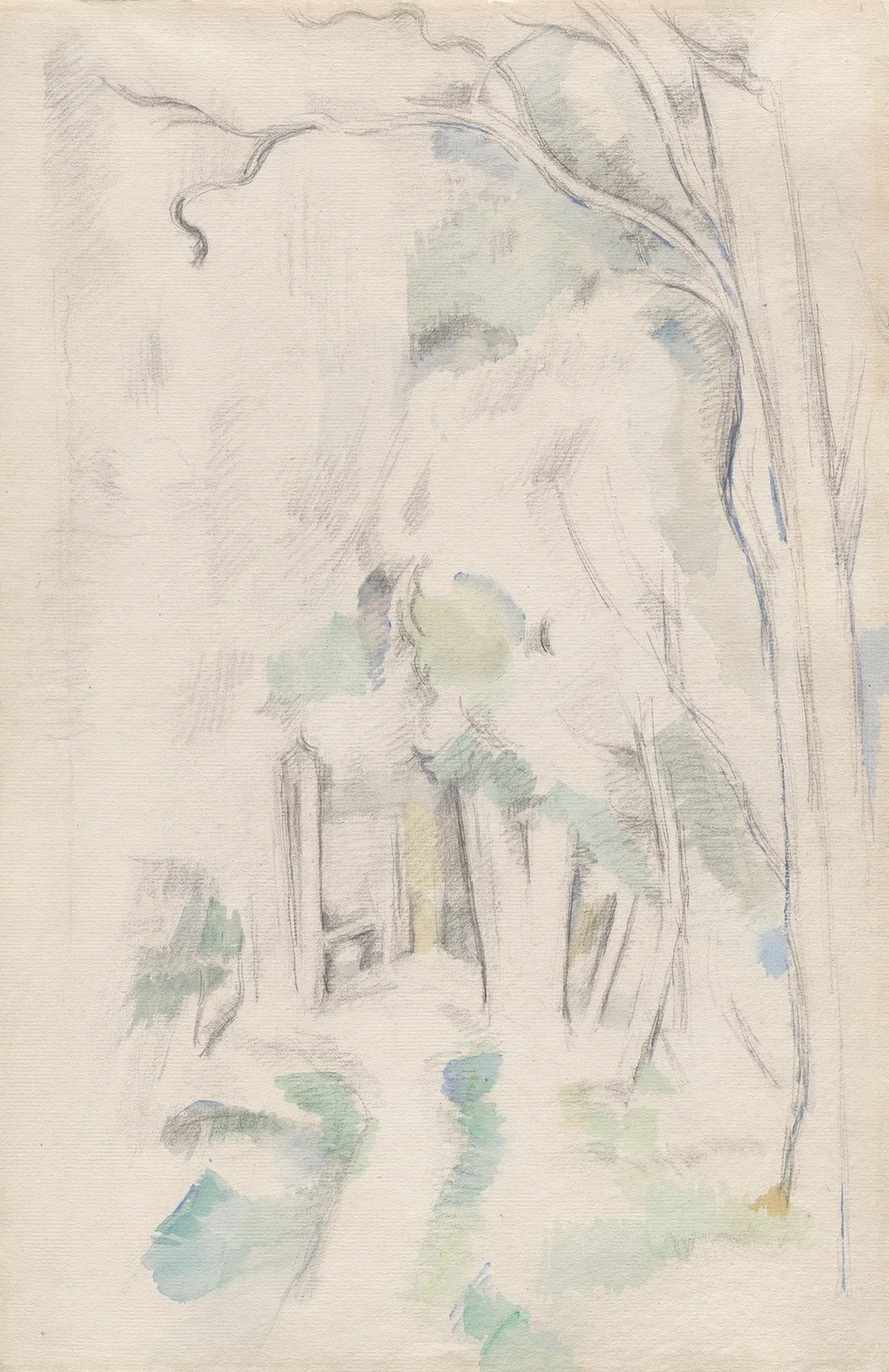 Footpath in the Woods av Paul Cézanne