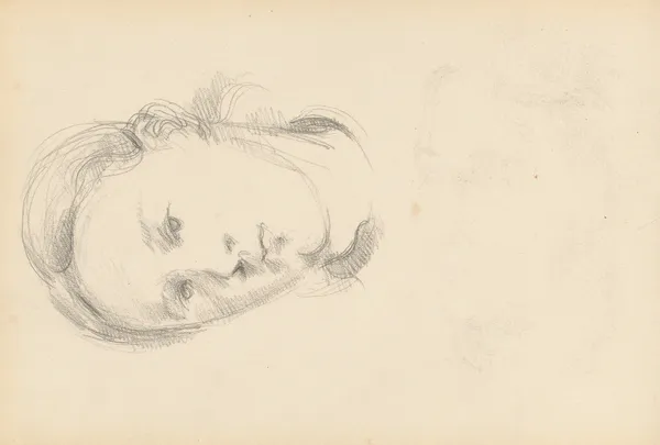 Head of a Young Woman av Paul Cézanne