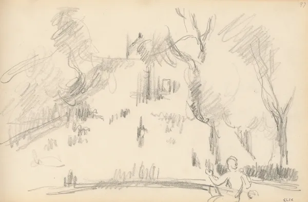 House in a Park av Paul Cézanne