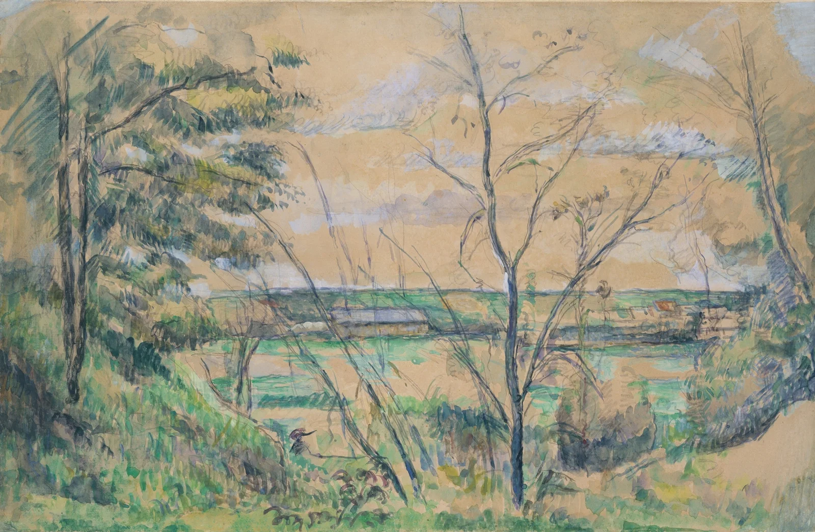 In the Oise Valley av Paul Cézanne