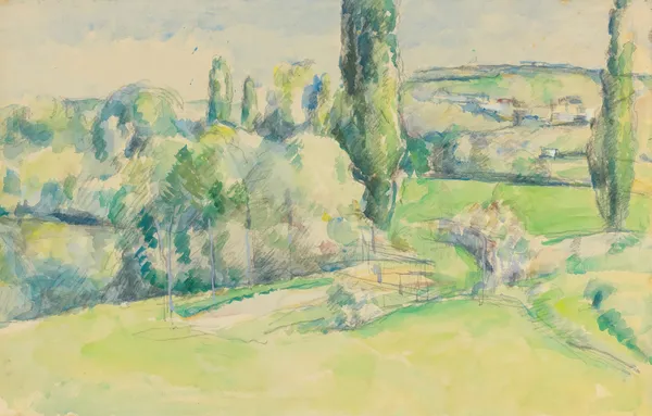 La Côte Du Jallais À Pontoise av Paul Cézanne