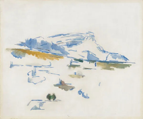 La Montagne Sainte-Victoire vue des Lauves av Paul Cézanne