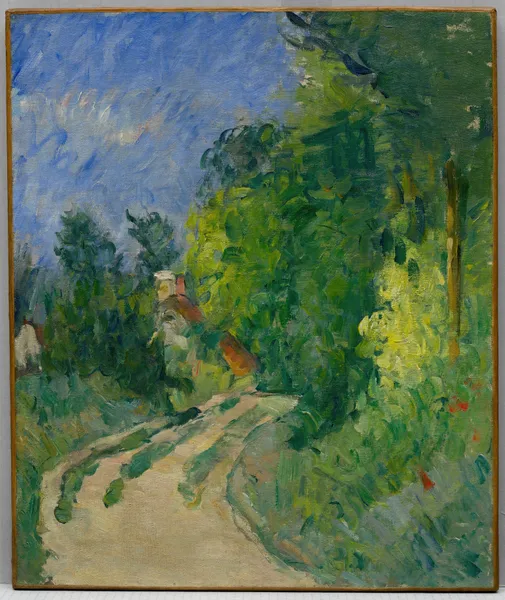La Route tournante en sous-bois av Paul Cézanne