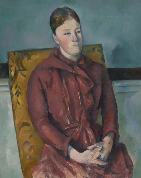 Madame Cézanne in a Yellow Chair av Paul Cézanne