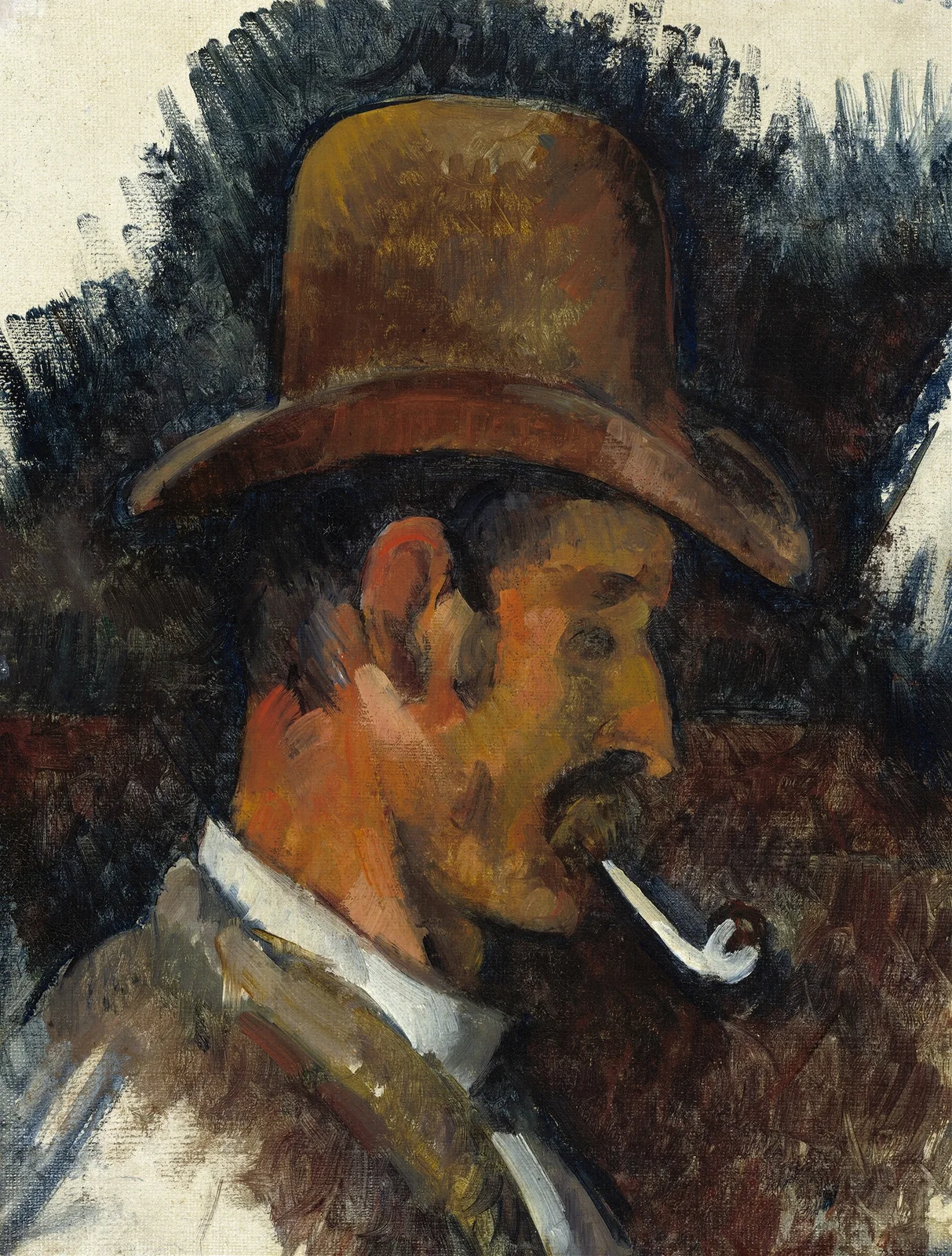 Man with Pipe av Paul Cézanne