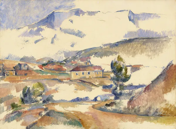 Montagne Sainte-Victoire,from near Gardanne av Paul Cézanne