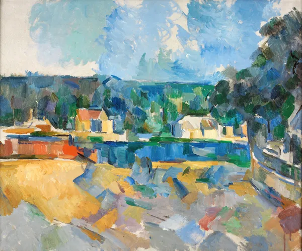 On the Banks of a River av Paul Cézanne