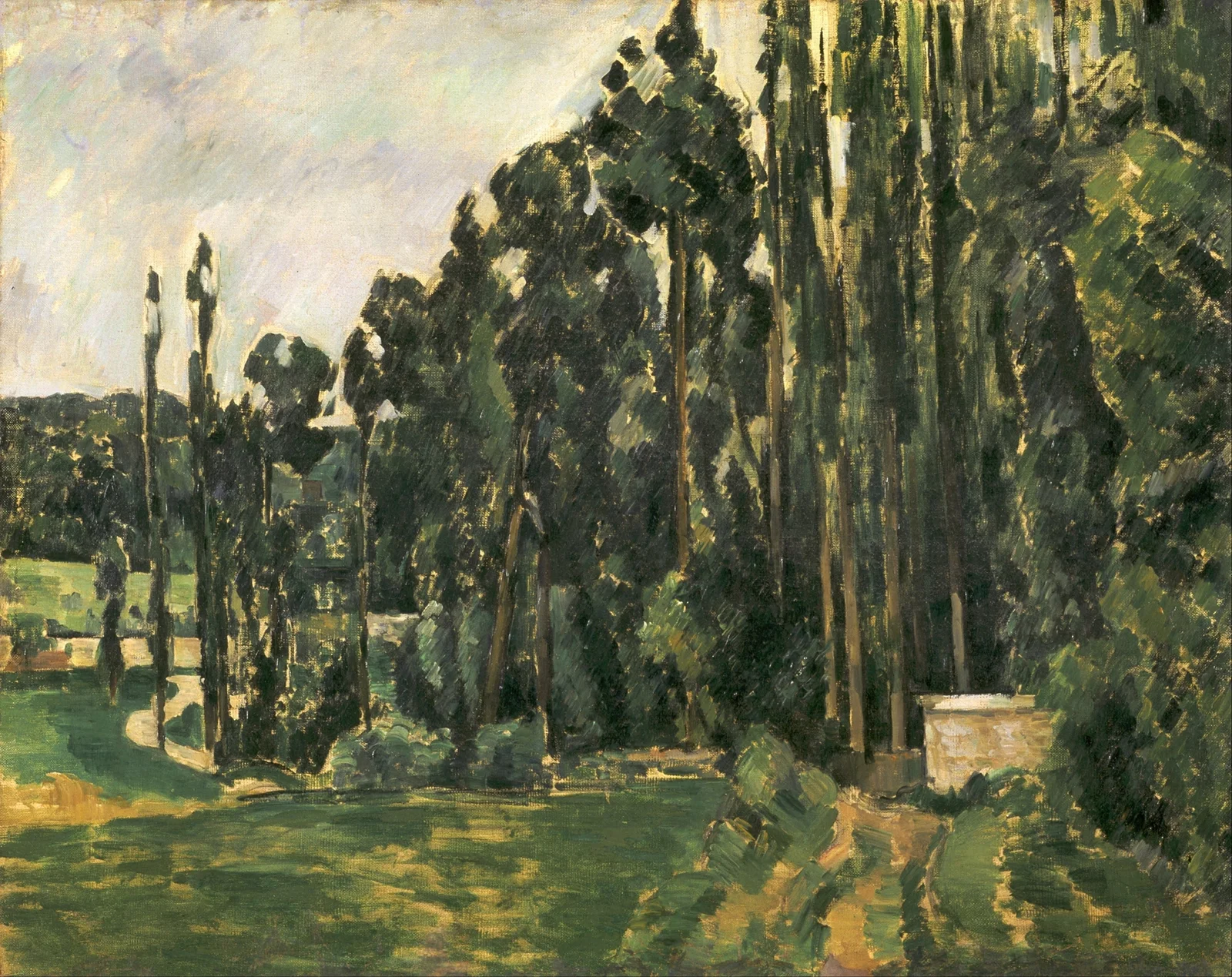 Poplars av Paul Cézanne