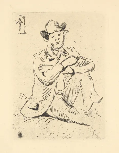 Portrait of Guillaumin. av Paul Cézanne