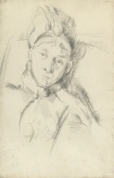 Portrait of Hortense Cézanne-Figuet, the Artist’s Wife av Paul Cézanne