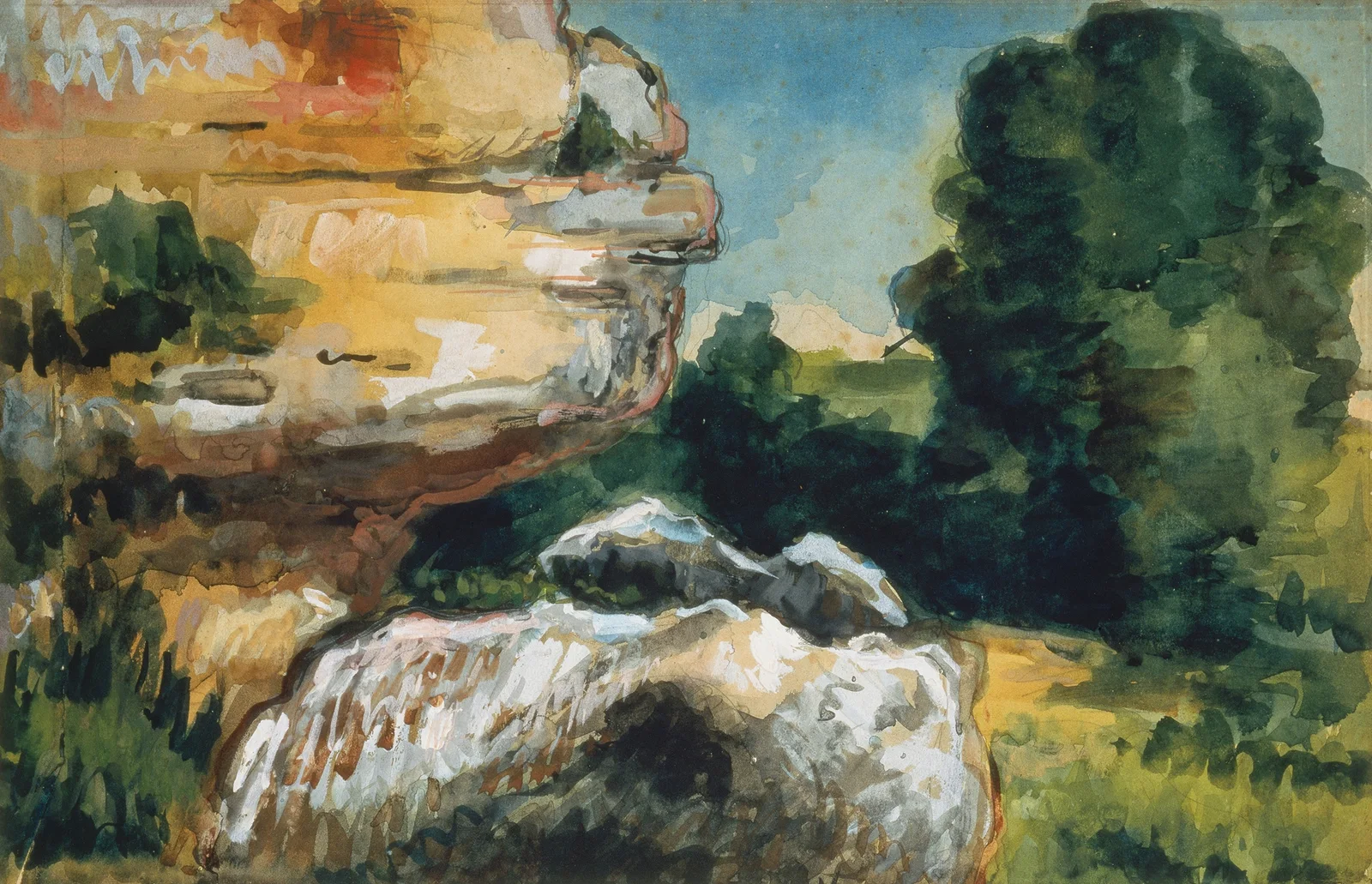 Rocks av Paul Cézanne