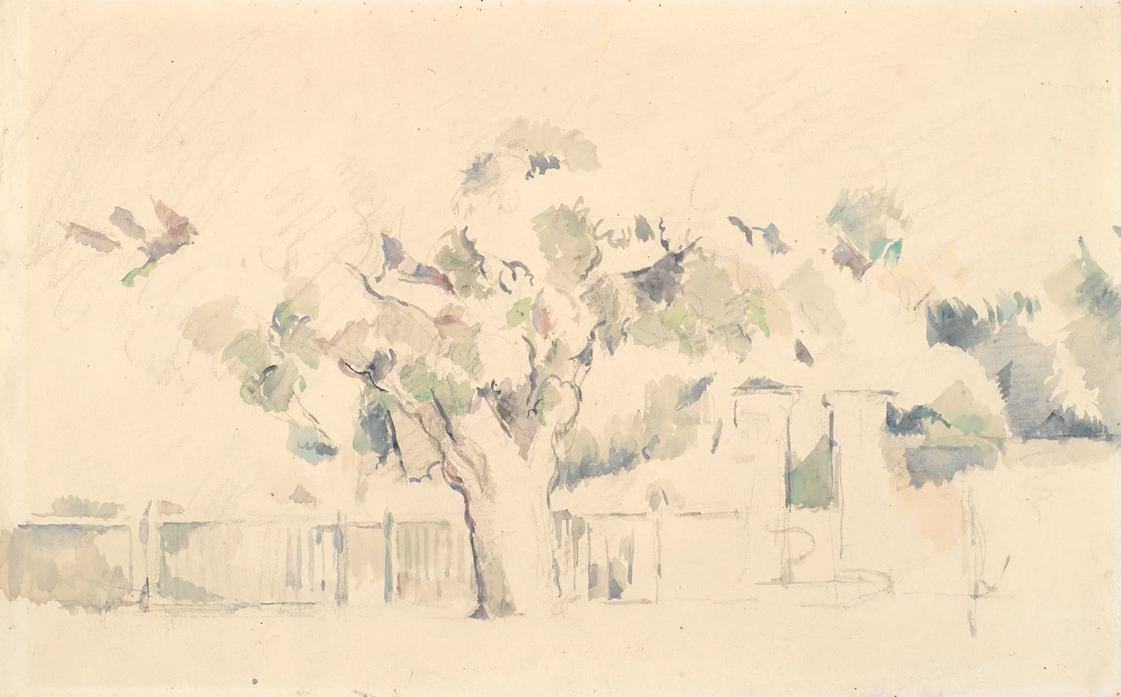 Stakittet av Paul Cézanne