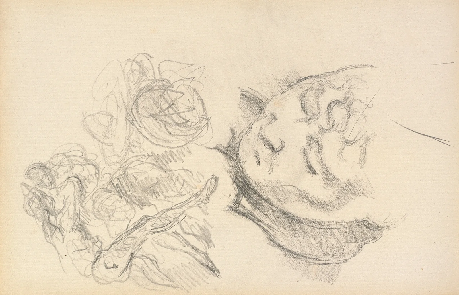 Studies Including Madame Cézanne av Paul Cézanne