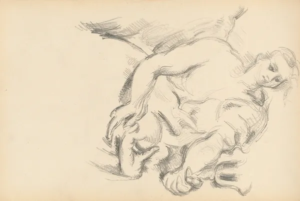 Study of an Angel in Rubens’ ‘The Prophet Elijah’ av Paul Cézanne