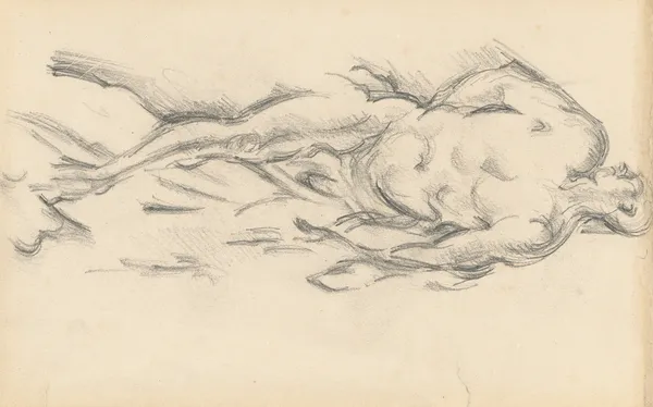 Study of Puget’s ‘Milo of Crotona’ av Paul Cézanne