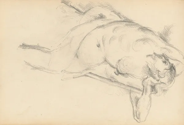 Study of the Allegorical Figure Bellona in Rubens’ ‘The Apotheosis of Henri IV’ av Paul Cézanne
