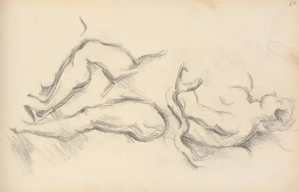 Study of the Allegorical Figure of the Genius of Health from Rubens’ ‘The Birth of Louis XIII at Fontainbleau’ av Paul Cézanne