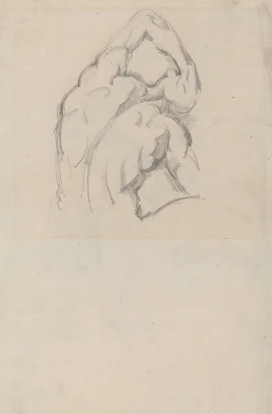 Study of the ‘Ecorché’ (recto) av Paul Cézanne