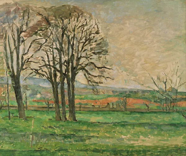 The Bare Trees at Jas de Bouffan av Paul Cézanne