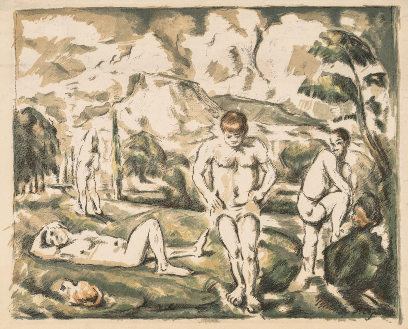 The Bathers av Paul Cézanne