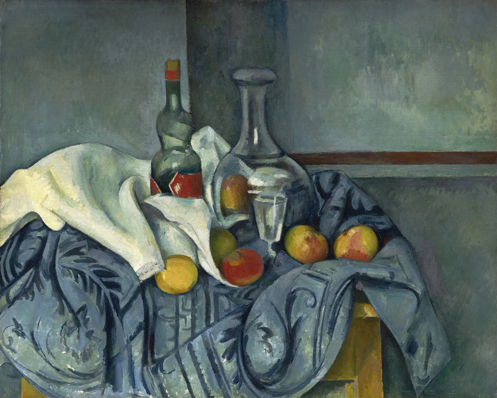 The Peppermint Bottle av Paul Cézanne