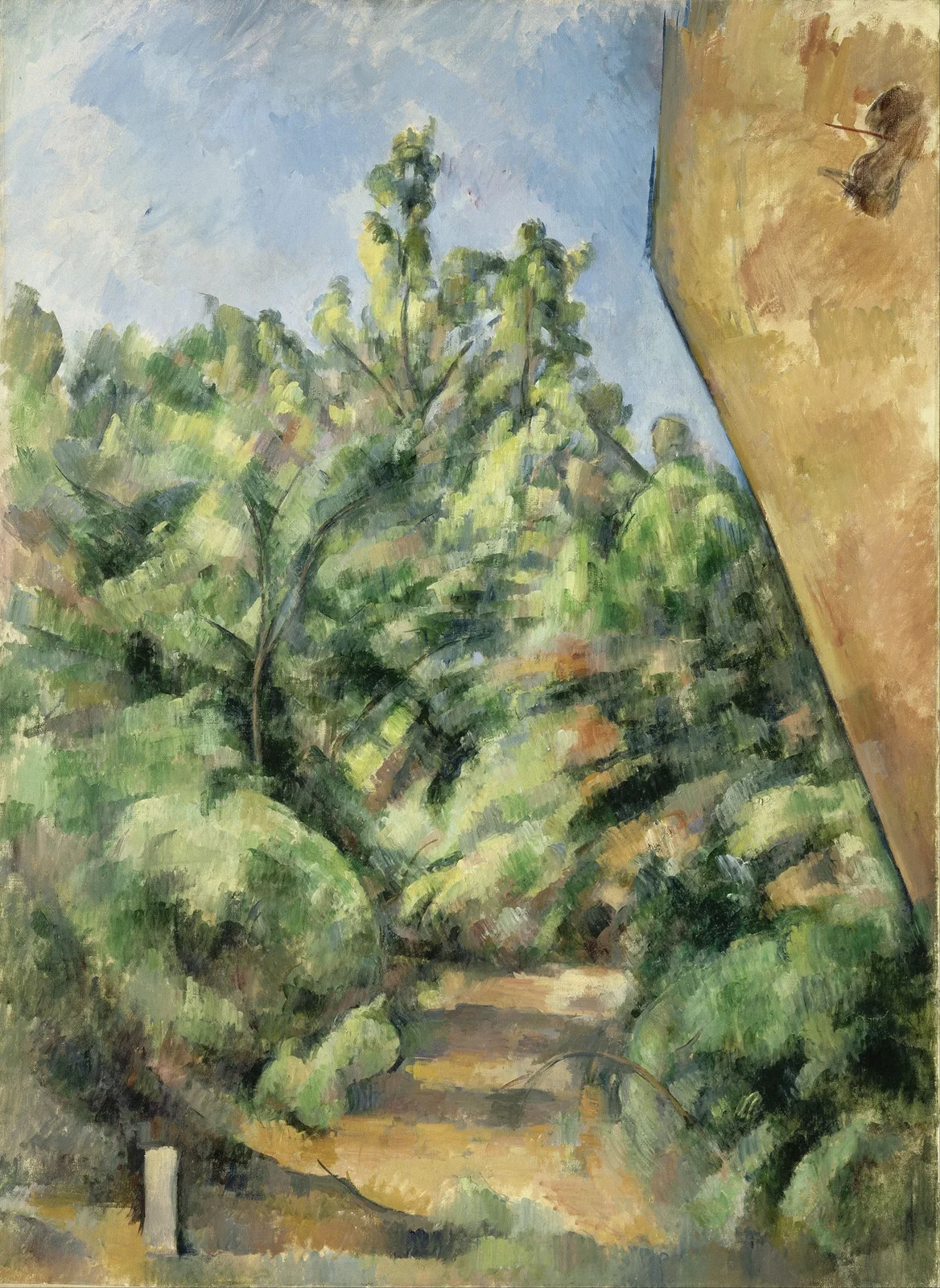 The Red Rock av Paul Cézanne