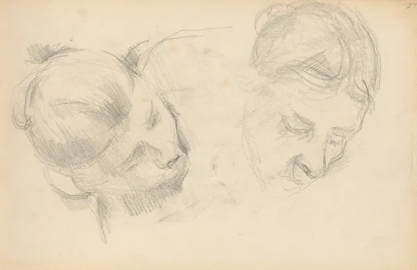 Two Heads of Women av Paul Cézanne
