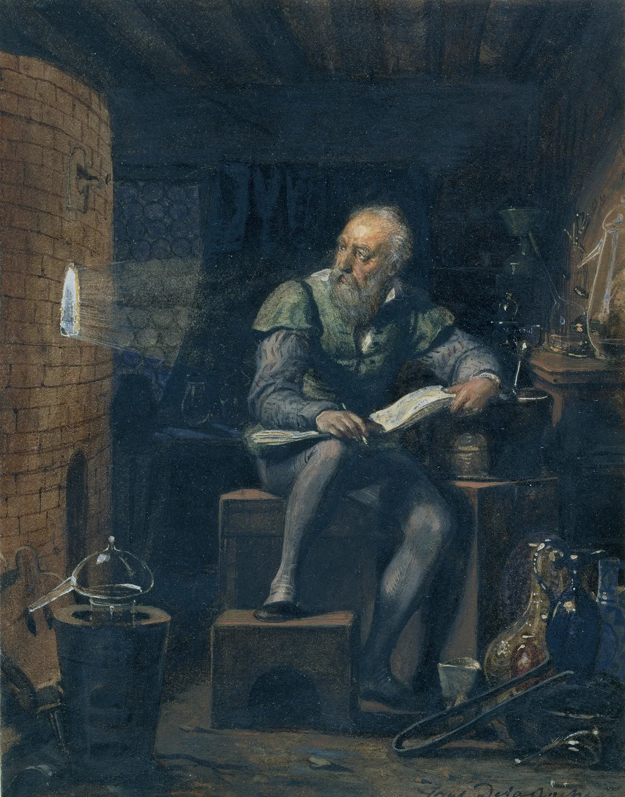 Palissy in his Workshop av Paul Delaroche