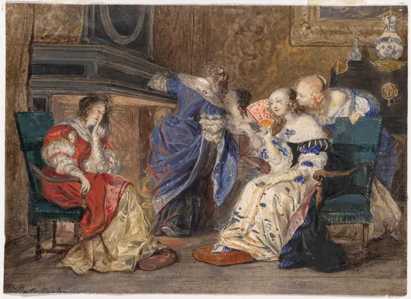 Women in an Interior av Paul Delaroche