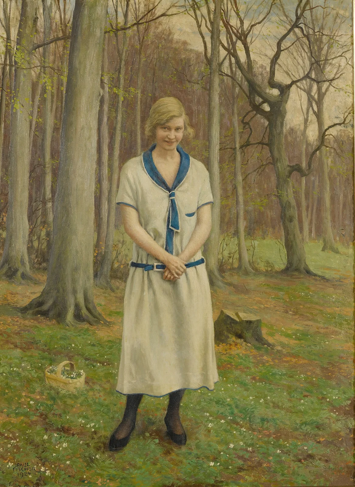 Gathering Daisies av Paul Fischer