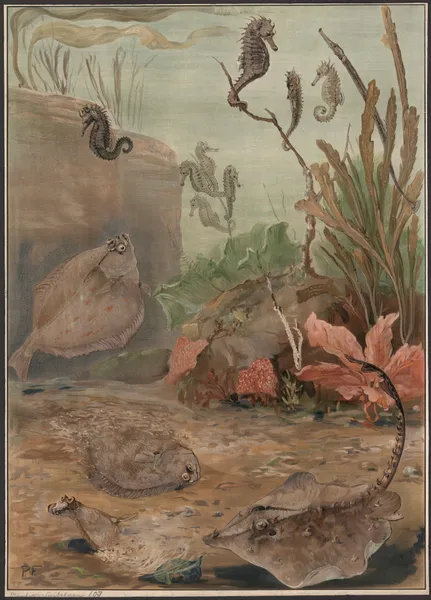 Flounders and seahorses av Paul Flanderky