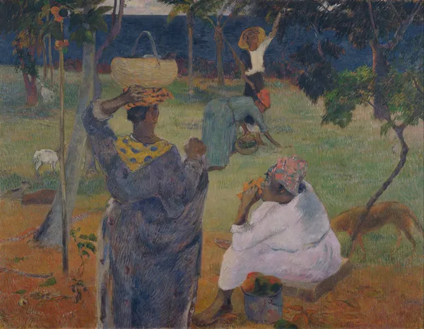 Among the mangoes at Martinique av Paul Gauguin