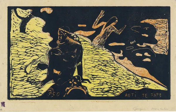 Auti te Pape (Women at the River), 1894 av Paul Gauguin