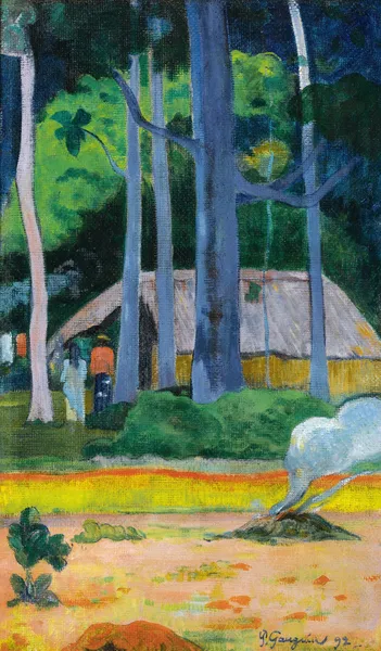 Cabane Sous Les Arbres av Paul Gauguin