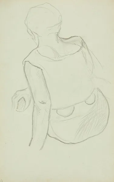Femme tahitienne de dos av Paul Gauguin
