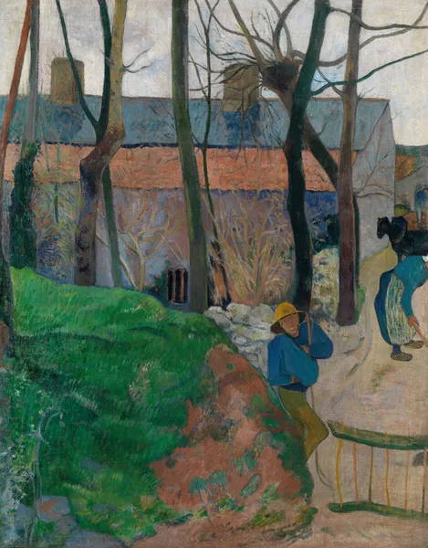 Häuser in Le Pouldu av Paul Gauguin