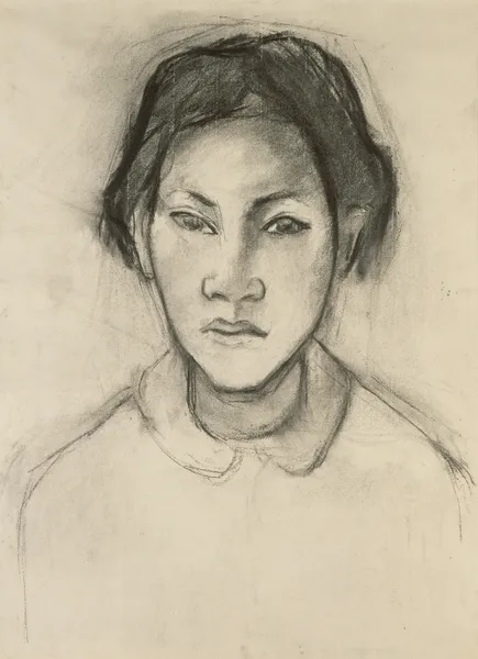 Head of a Tahitian Woman, 1892 av Paul Gauguin