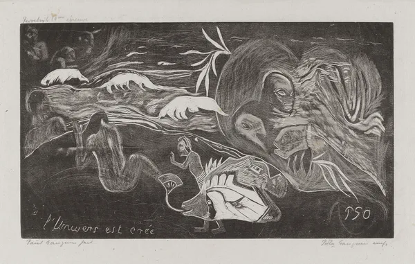 L’ Univers est créé – nr 1 av Paul Gauguin