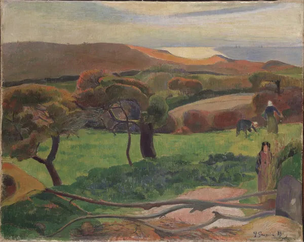 Landscape from Bretagne av Paul Gauguin