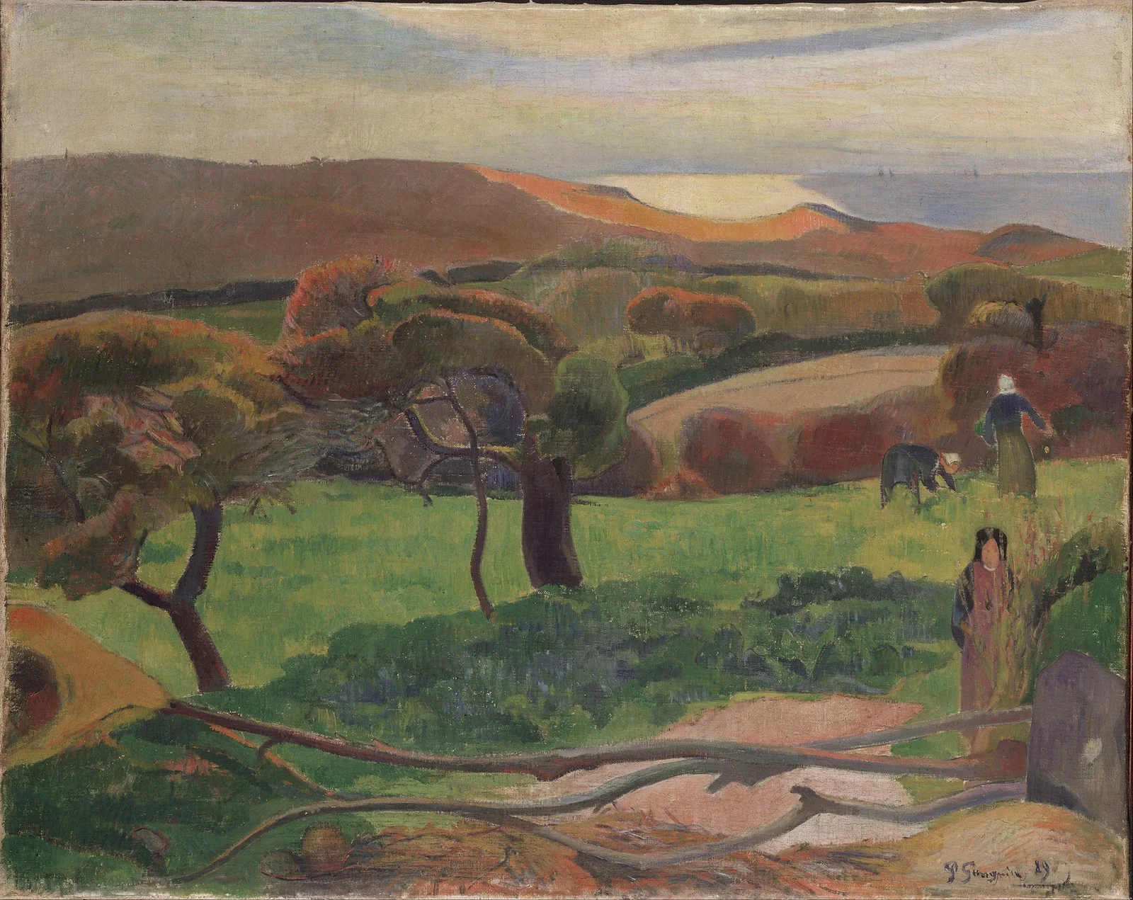 Landscape from Bretagne av Paul Gauguin