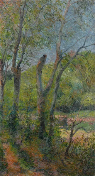 Les Saules av Paul Gauguin