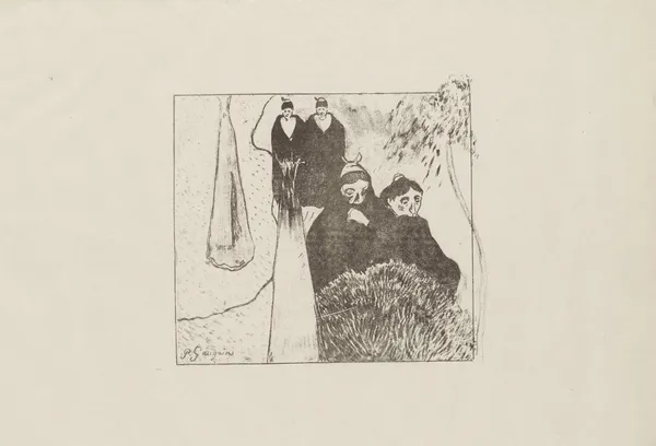 Les vieilles filles av Paul Gauguin
