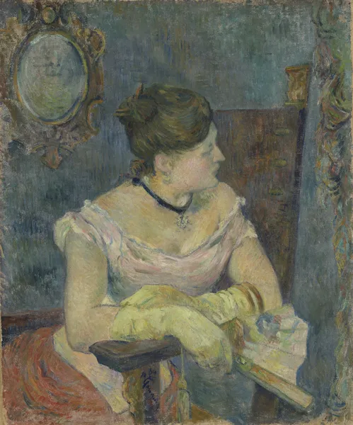 Madame Mette Gauguin in Evening Dress av Paul Gauguin