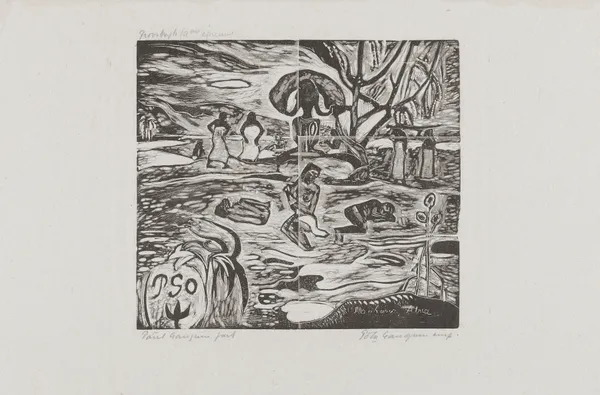Mahana Atua (Le jour de Dieu) av Paul Gauguin