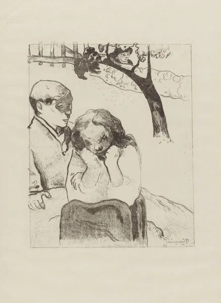 Misères humaines, 1889 av Paul Gauguin