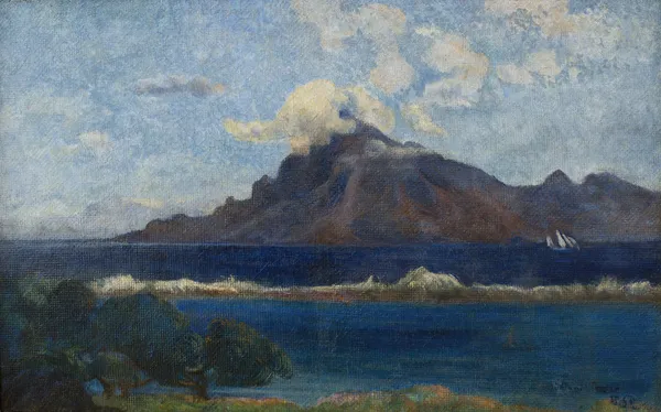 Paysage de Te vaa av Paul Gauguin